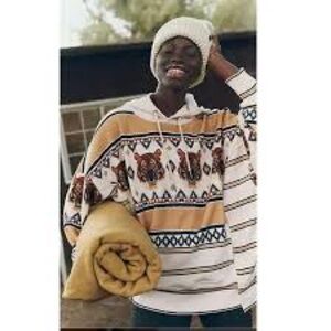 Free People Movement Sprint to the Finish Printed Tiger Hoodie